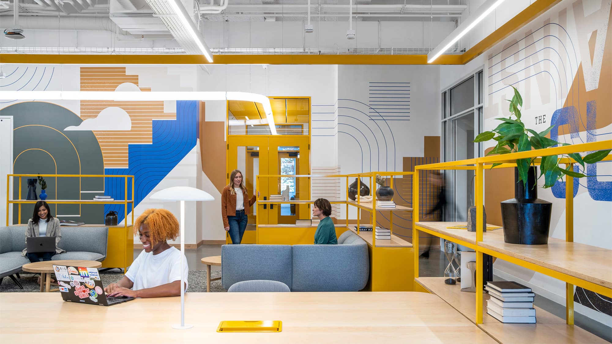 Espace de coworking moderne